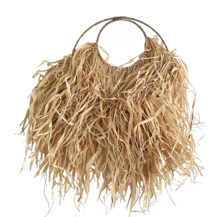 Bronte Raffia Double Hoop Wall Hanging