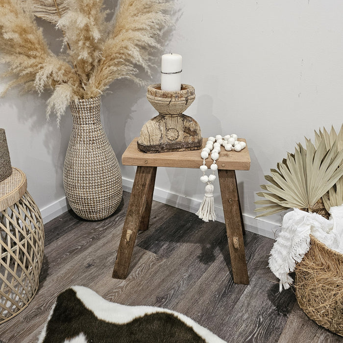 Recycled Teak Stool