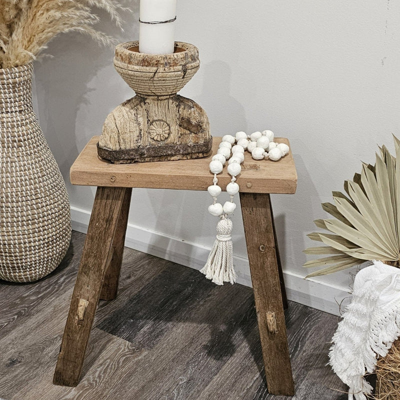 Recycled Teak Stool