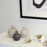 Maine Rustic Life Buoy Sculpture Set of 3