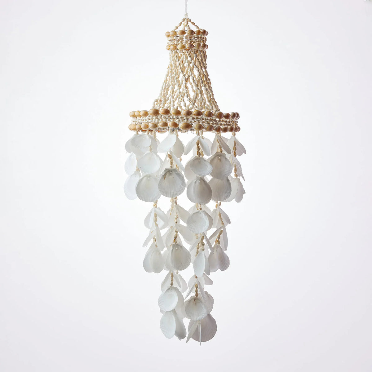 Sea Spray Shell Wind Chime Chandelier
