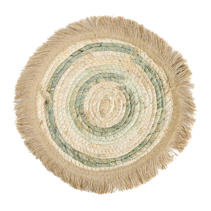 seagrass placemat natural and sage