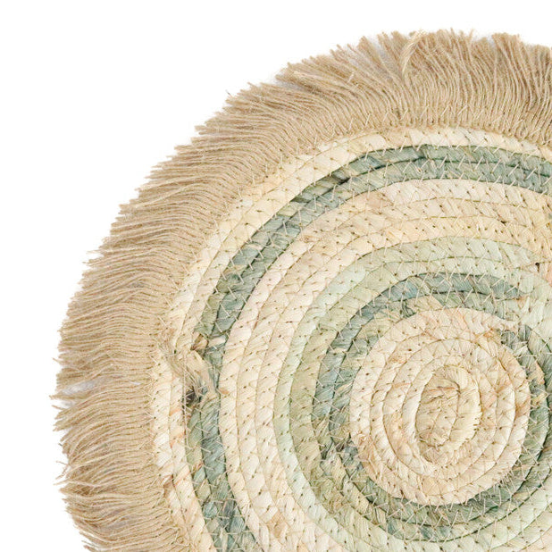 seagrass placemat natural and sage
