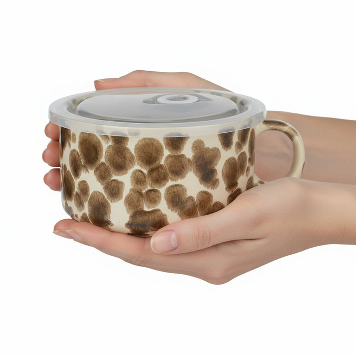 Safari Travel Mug Heat and Serve for soups pasta and leftovers with a lid