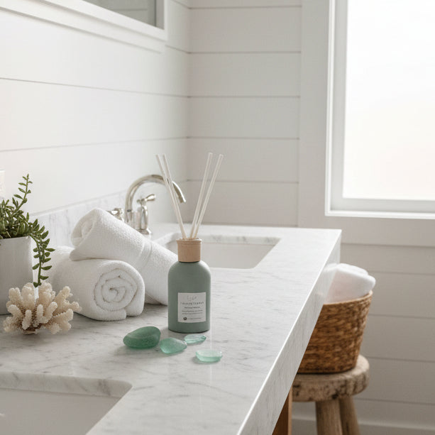Sage Green Diffuser with White Reeds