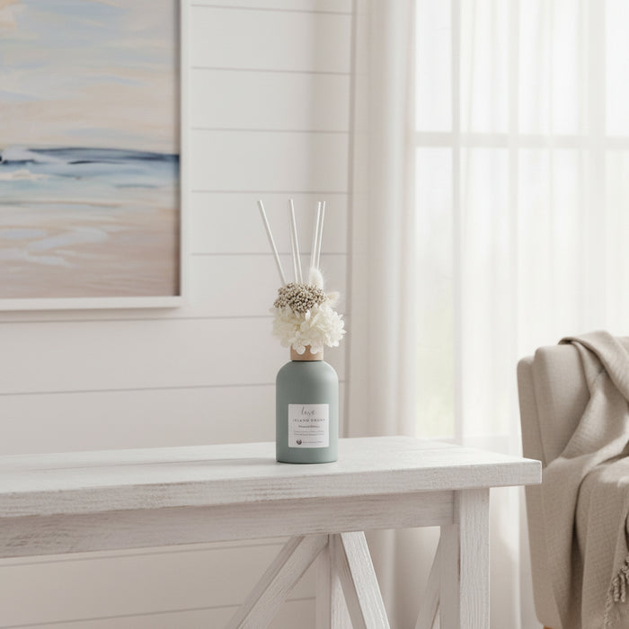 Sage Green Dried Flower  Diffuser with Reeds