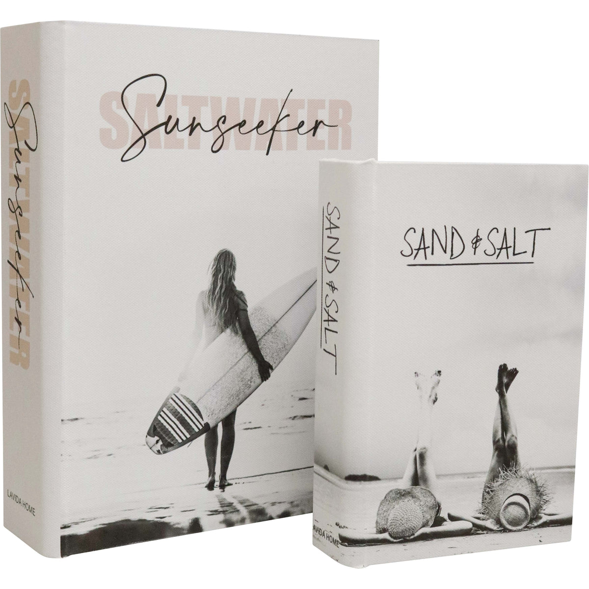 Monochromatic Surfer Coffee Table Book Box | Girls