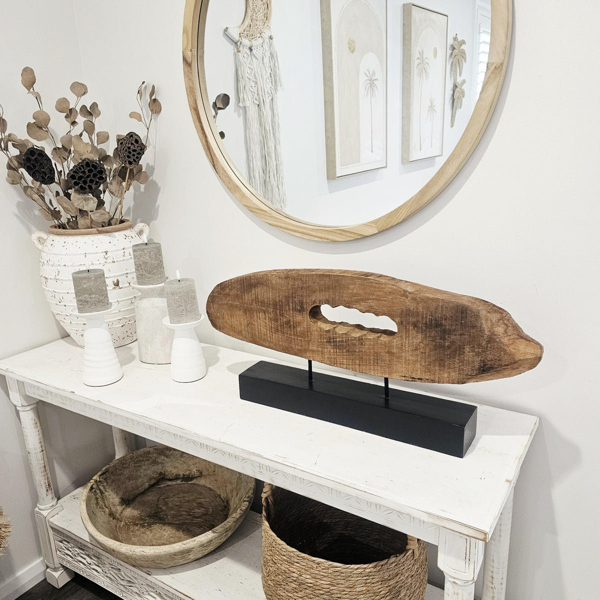 Saltwind Rustic Wooden Sculpture