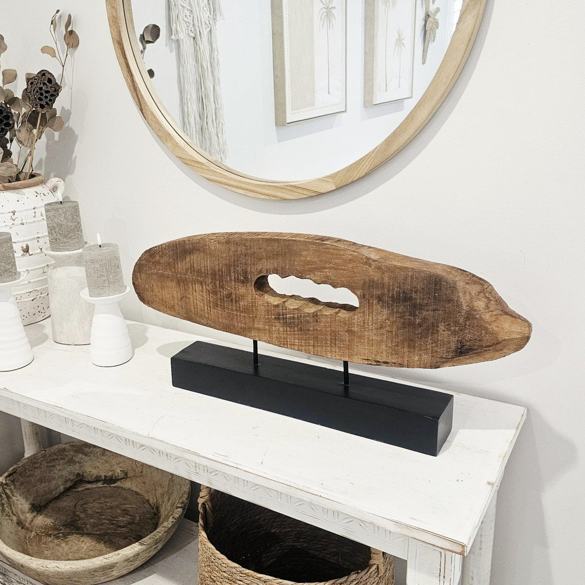 Saltwind Rustic Wooden Sculpture