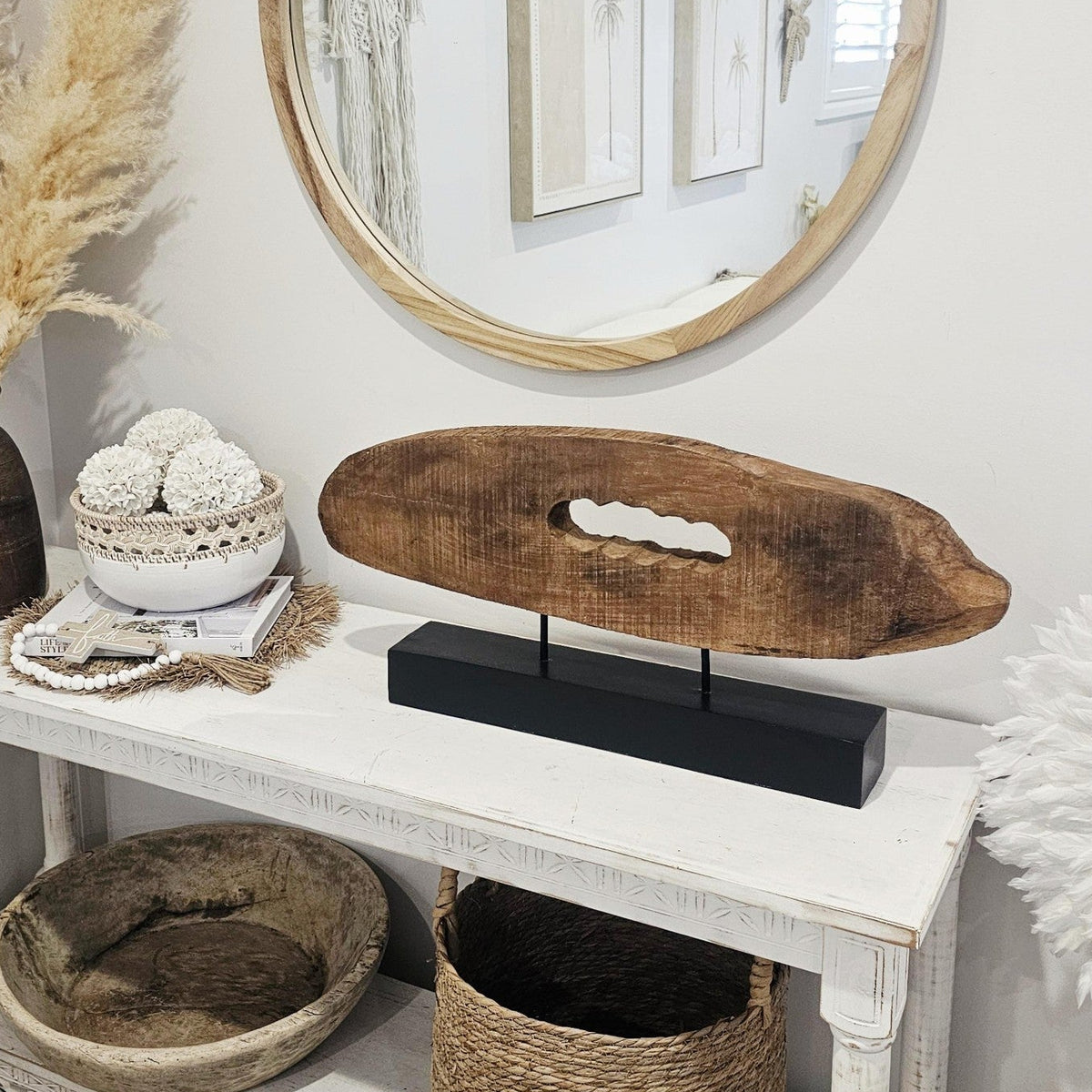 Saltwind Rustic Wooden Sculpture