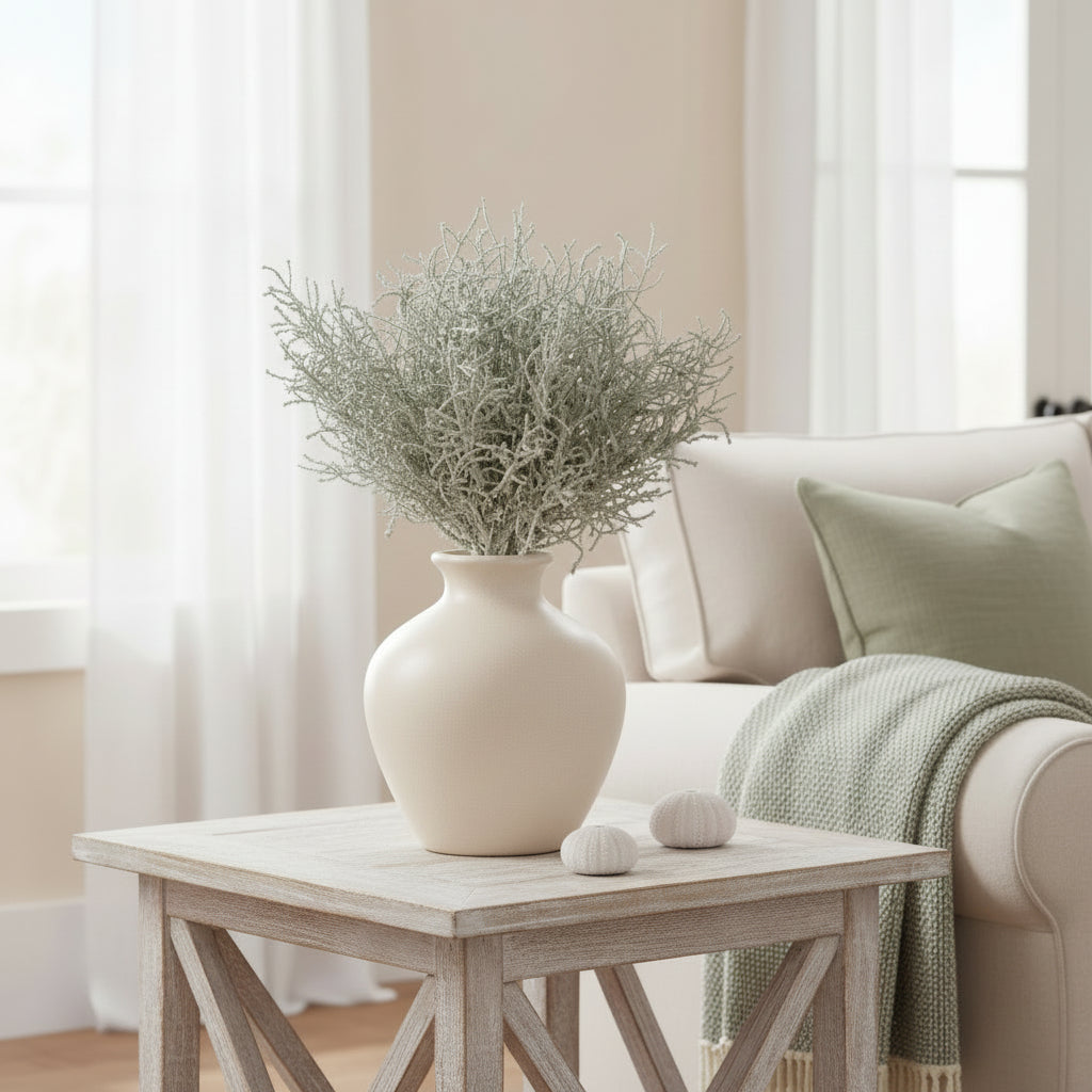 Artifical decorative stem light green for coastal home interiors