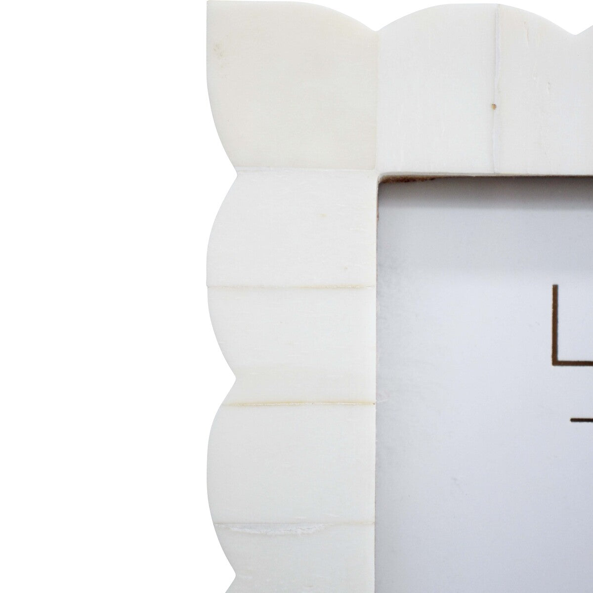 Luxe Scallop Square Photo Frame