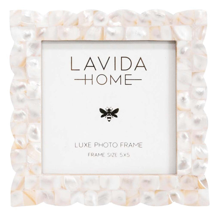 Scallop Mother of Pearl Photo Frame