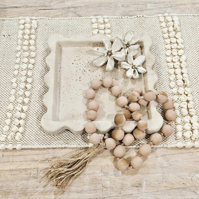 Scalloped Concrete Tray