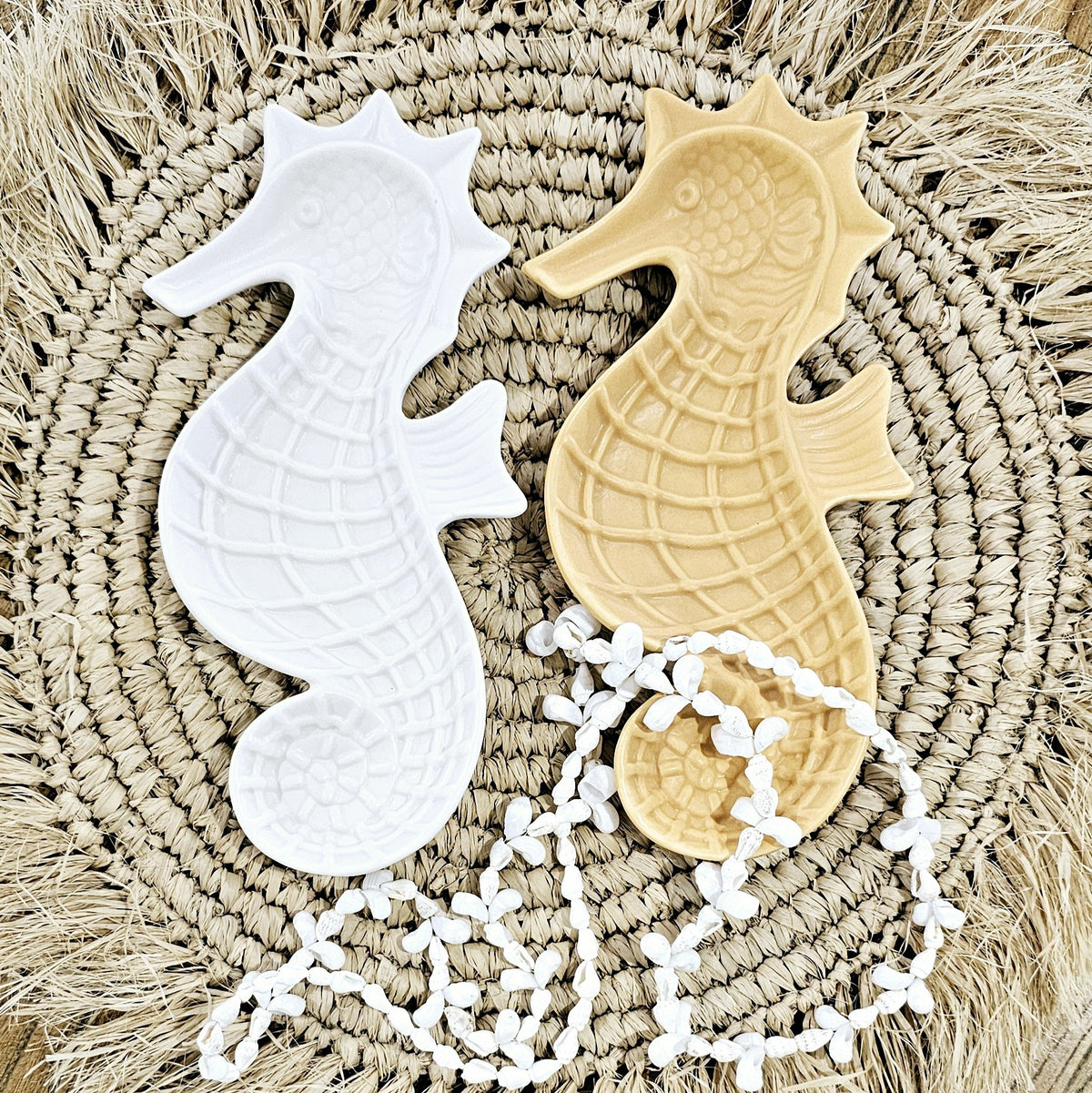 Seahorse Plate | Pale Tangerine