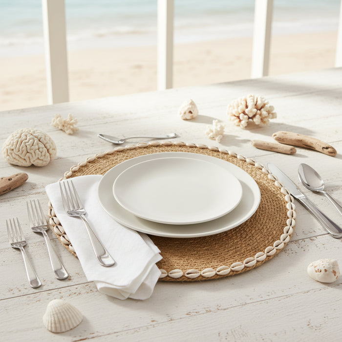 Seagrass Placemat with Shell Border