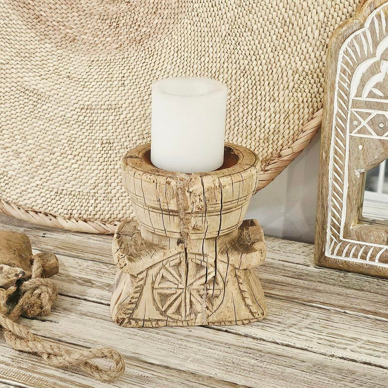Vintage Indian Gujrati Seeder Candle Holder
