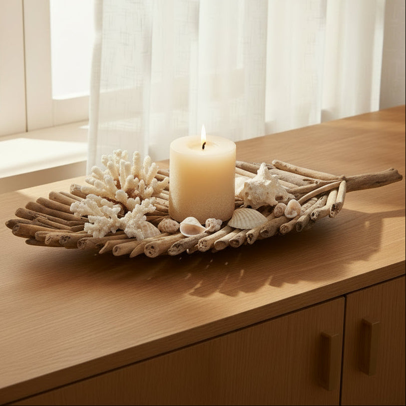 Shoreline Bleached Driftwood Tray