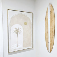 Coastal Calm Palm Tree Canvas | Double Palm