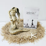 Brass Sitting Mermaid Figurine