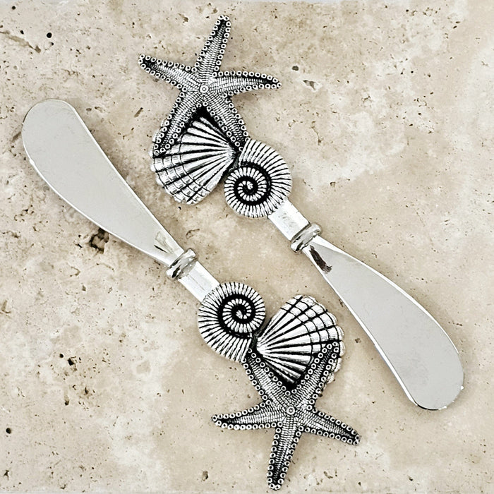 Shell & Star Fish Cheese Spreader Set of 2.