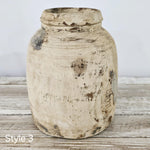 Bleached Vintage Indian Wooden Water Pot REDUCED FROM $59.95