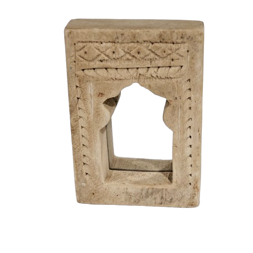 Bleached Vintage Indian Temple Mirror