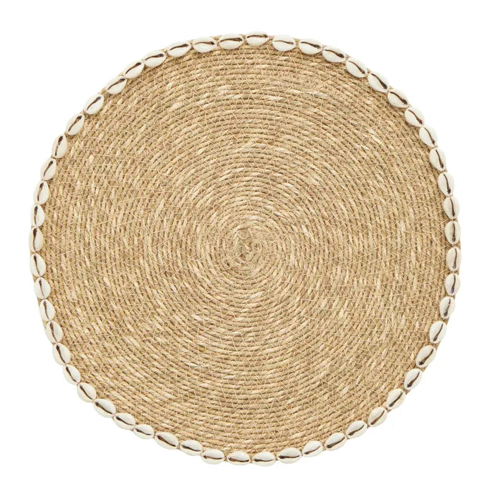 Seagrass Place Mat with Shell Border