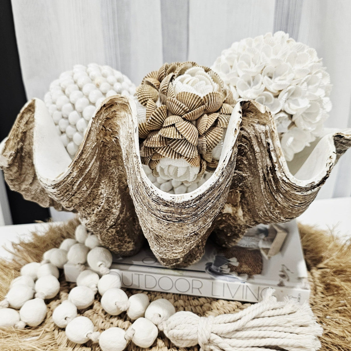 Petal Shell Ball | Natural | Pre Order Arriving Sept 5