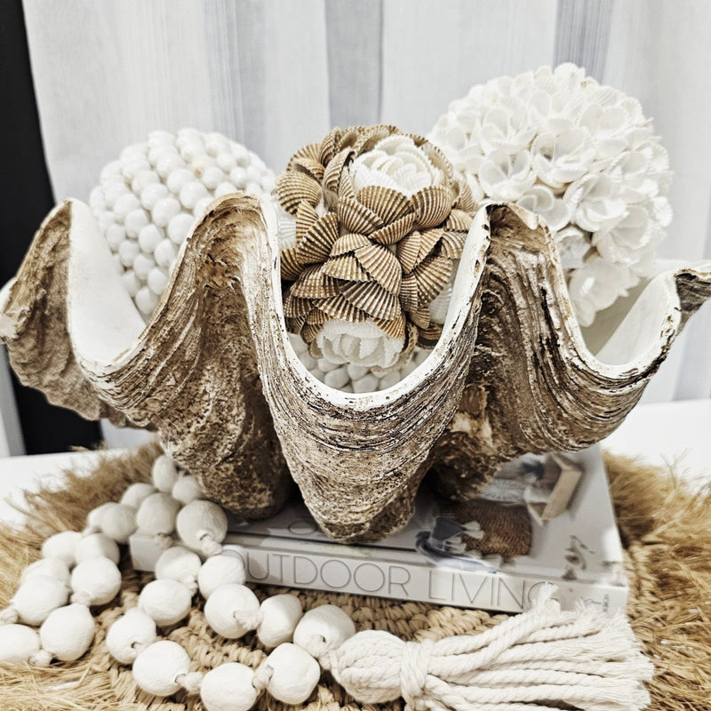 Petal Shell Ball | Natural | Pre Order Arriving Sept 5