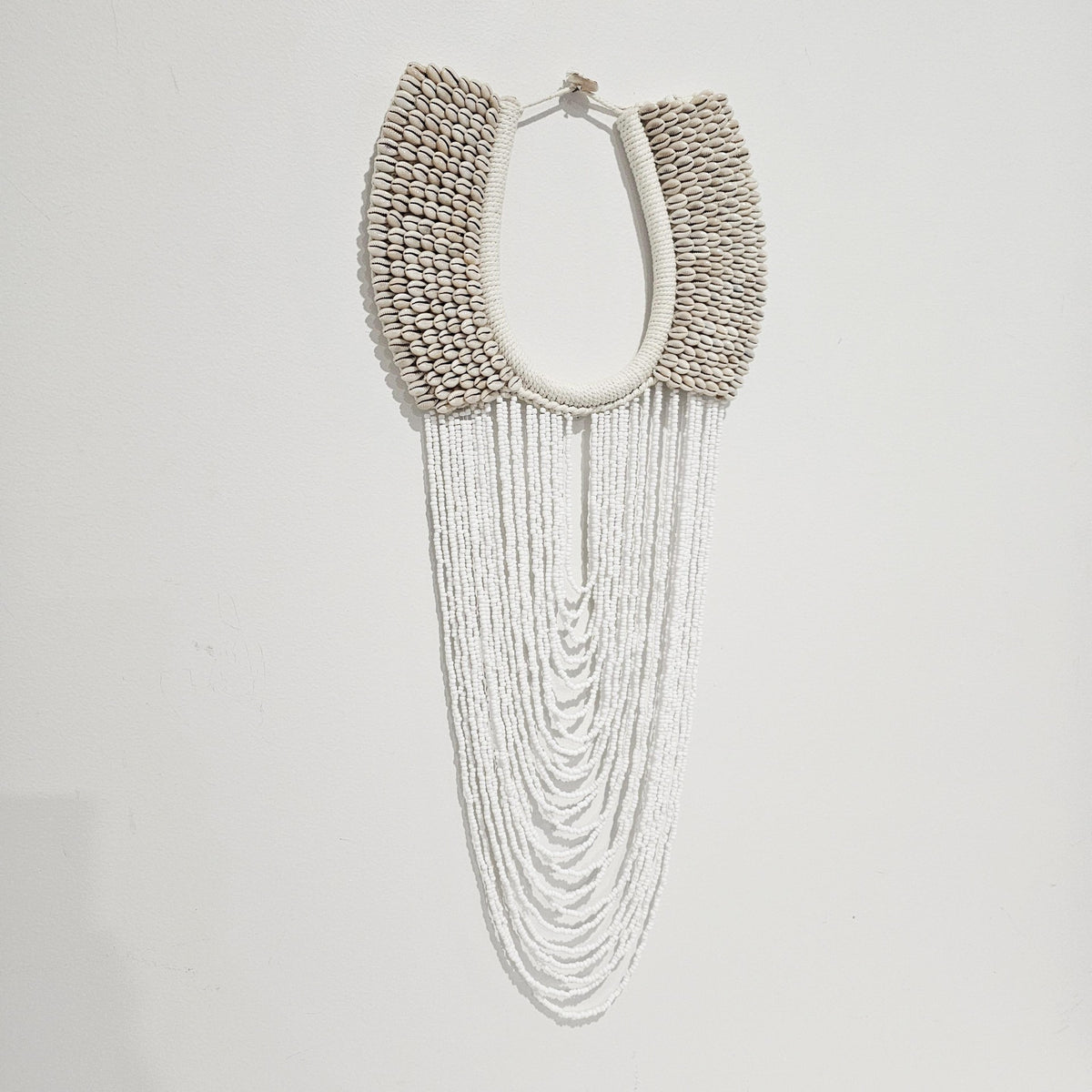 Talia Shell and Bead Wall Hanging | White