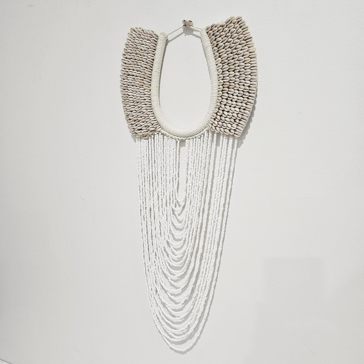 Talia Shell and Bead Wall Hanging | White