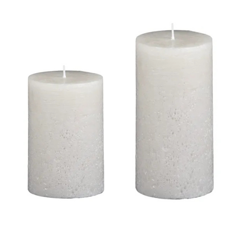 Textured Pillar Candle | Unscented