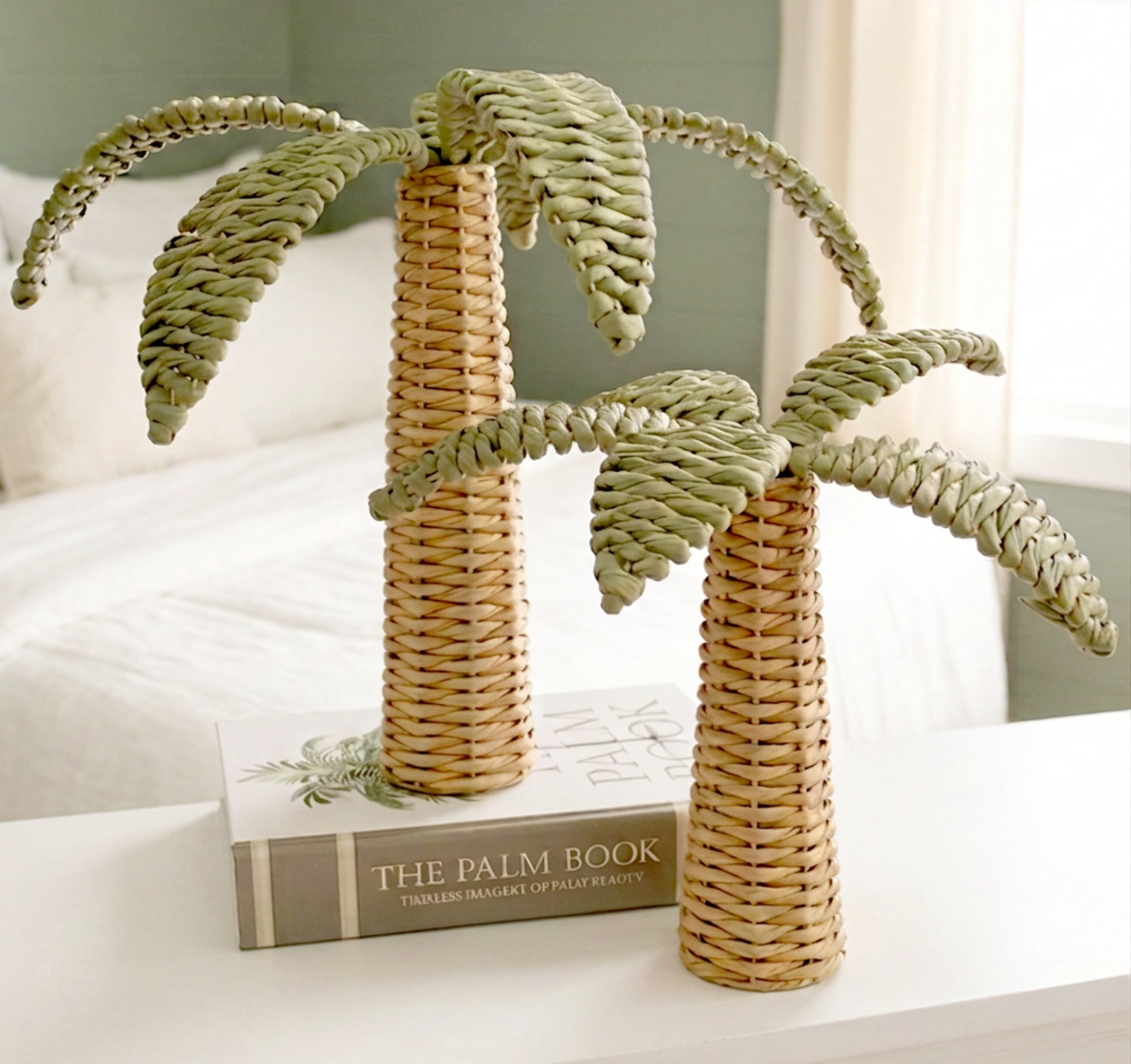 Barefoot Palm Woven Tropical Trees | Set of 2