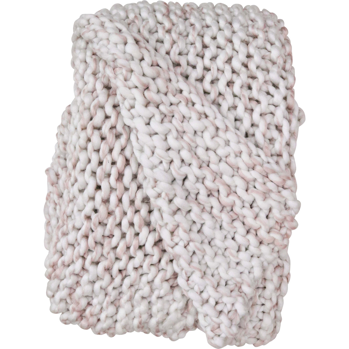 Chunky Knit Throw | Two Tone
