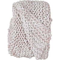 Chunky Knit Throw | Two Tone