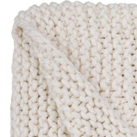 Chunky Knit Throw | Winter White