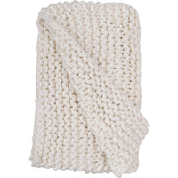 Chunky Knit Throw | Winter White