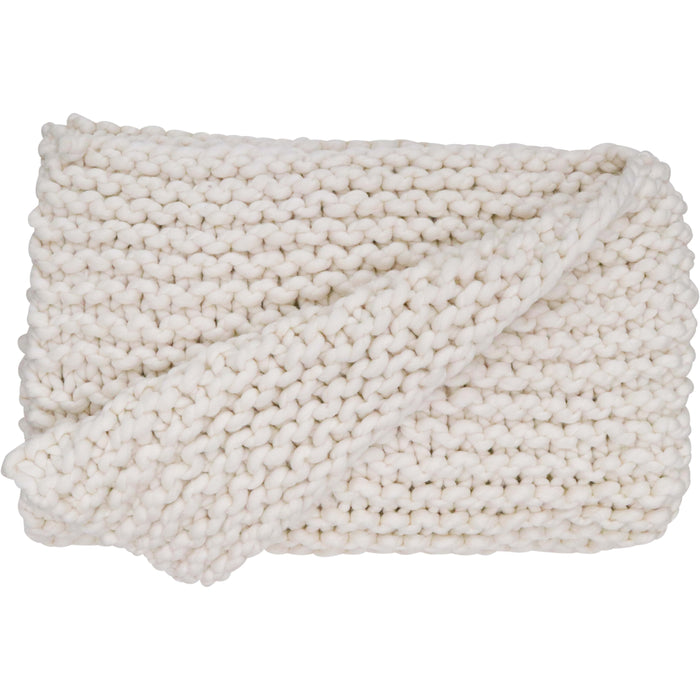 Chunky Knit Throw | Winter White