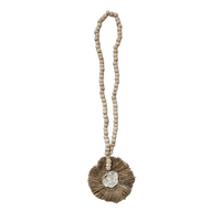 Tiki Raffia Juju Wall Necklace | Tassel