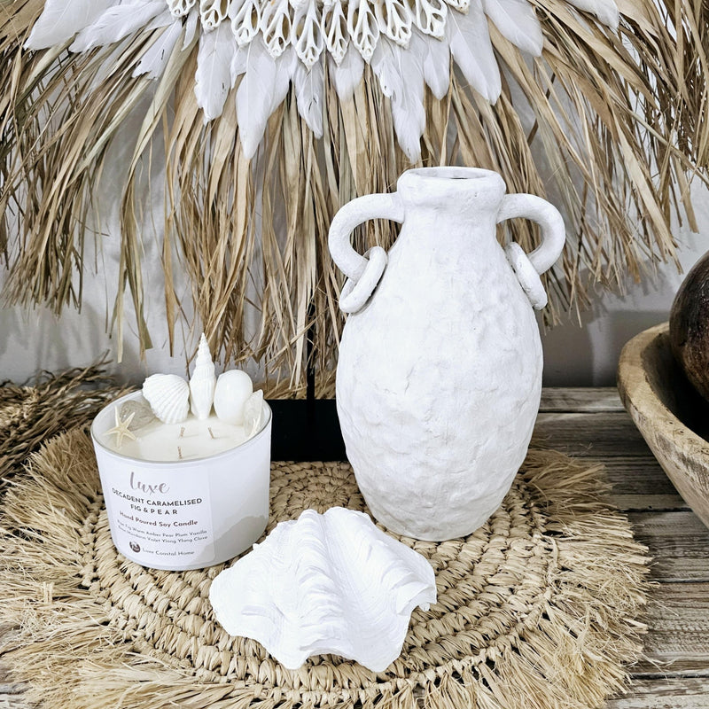 Bodhi Rustic White Urn