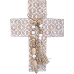 Boho Cross Wall Hanging with Tassel