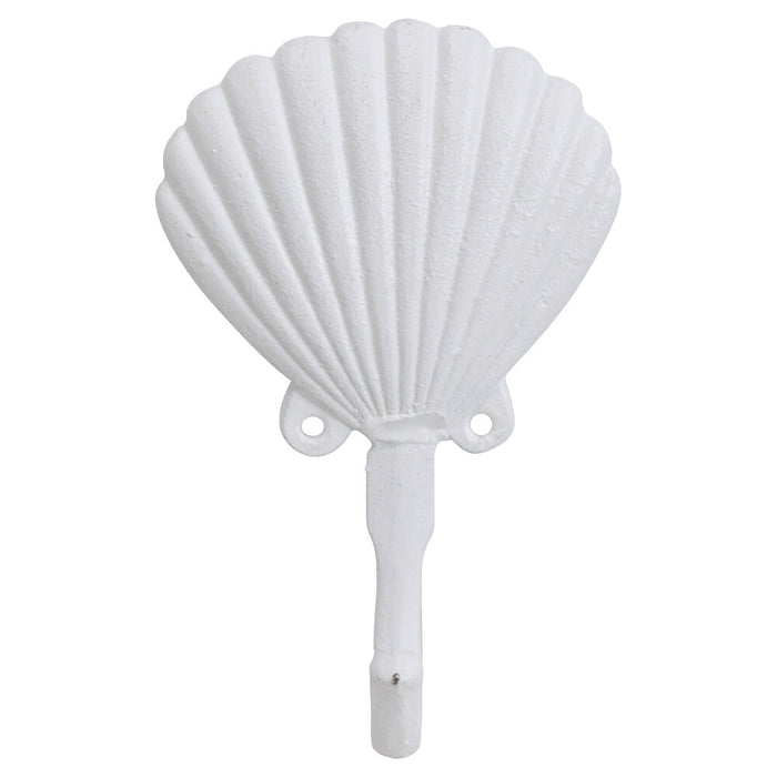 Clam Shell Wall Hook | White
