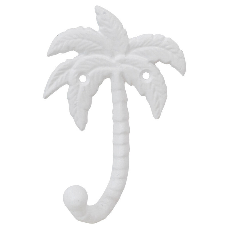 Bahamas Single Palm Tree Wall Hook | White