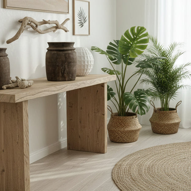 Vintage Indian Himachal Wooden Pot | XL