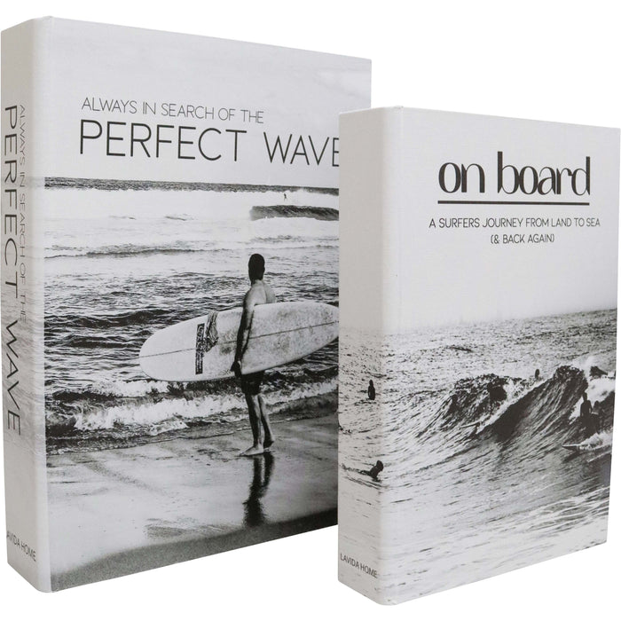Monochromatic Surfer Coffee Table Book Box | Guys