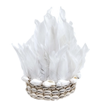 Angel White Feather and Shell Head Dress.