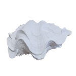 White Resin Clam Shell