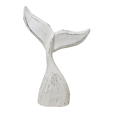 Swaying Whale Tail | White