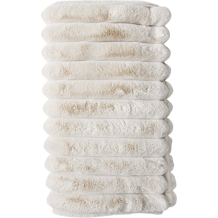 Dune Puffer Fur Puffer Throw